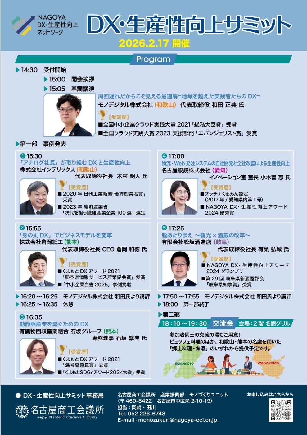 DX・生産性向上サミット2026プログラム